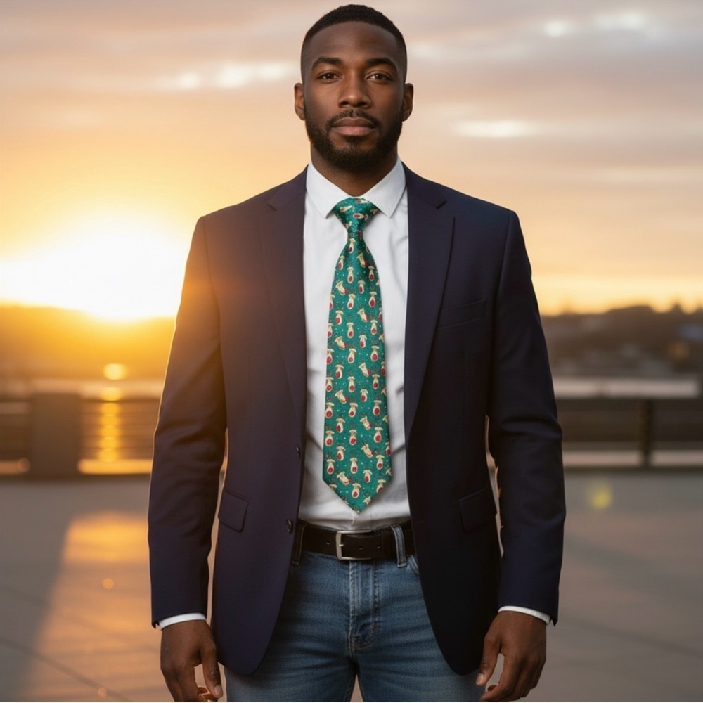 Men’s Rudolph Christmas tie